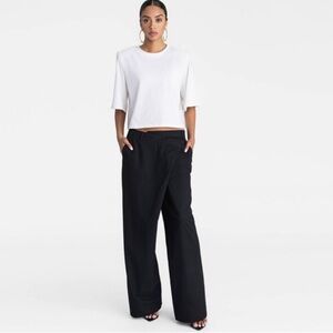 KBB Black Wide-Leg Pants